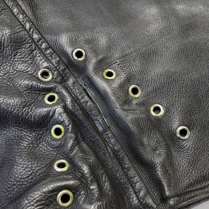 【現状渡し品】【メンズ】 NORWEGIAN ARMED FORCES DOUBLE BREAST SHORT MOTORCYCLE JACKET ダブル ブレスト ショート モーターサイクル ジャケット アウター 146-260723-kh-14-izu カラー：ブラック 万代Net店