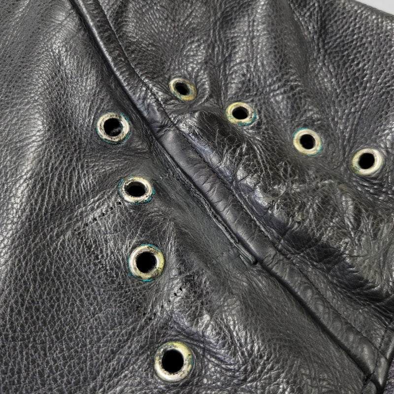【現状渡し品】【メンズ】 NORWEGIAN ARMED FORCES DOUBLE BREAST SHORT MOTORCYCLE JACKET ダブル ブレスト ショート モーターサイクル ジャケット アウター 146-260723-kh-14-izu カラー：ブラック 万代Net店