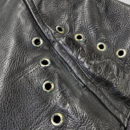 【現状渡し品】【メンズ】 NORWEGIAN ARMED FORCES DOUBLE BREAST SHORT MOTORCYCLE JACKET ダブル ブレスト ショート モーターサイクル ジャケット アウター 146-260723-kh-14-izu カラー：ブラック 万代Net店