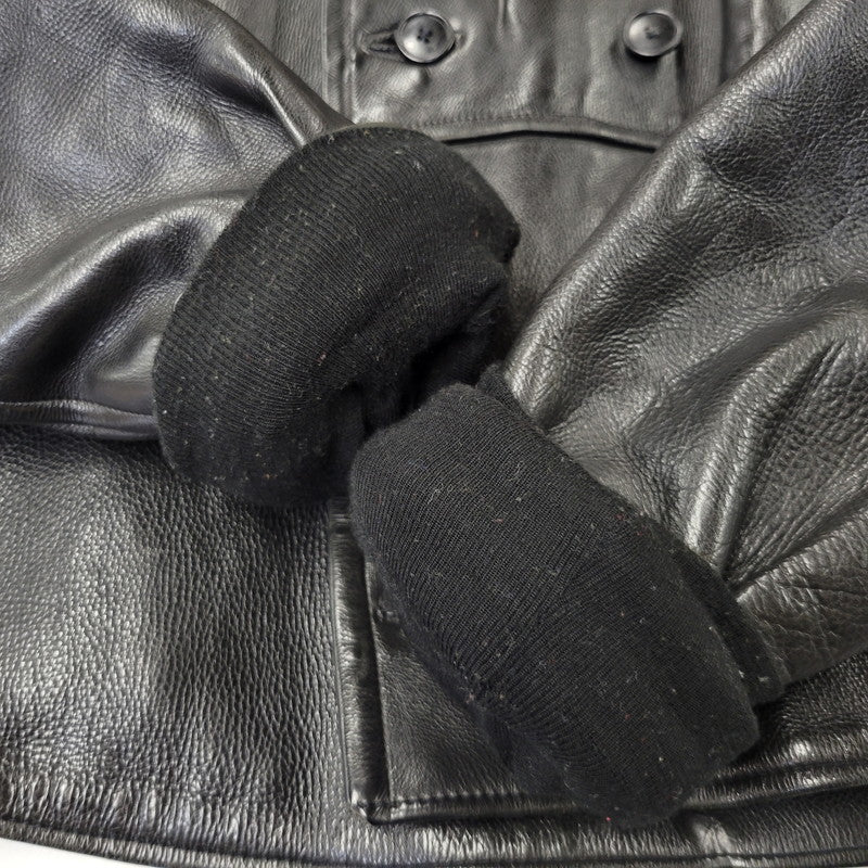 【現状渡し品】【メンズ】 NORWEGIAN ARMED FORCES DOUBLE BREAST SHORT MOTORCYCLE JACKET ダブル ブレスト ショート モーターサイクル ジャケット アウター 146-260723-kh-14-izu カラー：ブラック 万代Net店