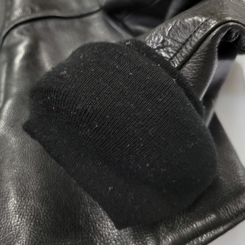 【現状渡し品】【メンズ】 NORWEGIAN ARMED FORCES DOUBLE BREAST SHORT MOTORCYCLE JACKET ダブル ブレスト ショート モーターサイクル ジャケット アウター 146-260723-kh-14-izu カラー：ブラック 万代Net店