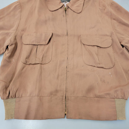 【現状渡し品】【メンズ】 JIM CLINTON RAYON GABARDINE JACKET レーヨン ギャバジン ジャケット アウター 146-260723-kh-12-izu サイズ：M カラー：ブラウン系 万代Net店