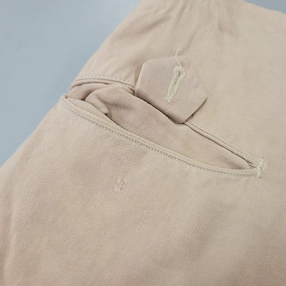 【現状渡し品】【メンズ】 USED VINTAGE MAC LAREN ZIP RAYON GABARDINE 2-TUCK SLACKS PANTS レーヨン ギャバジン 2タック スラックス パンツ 157-260723-as-24-izu カラー：ベージュ 万代Net店