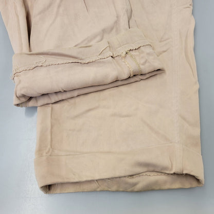 【現状渡し品】【メンズ】 USED VINTAGE MAC LAREN ZIP RAYON GABARDINE 2-TUCK SLACKS PANTS レーヨン ギャバジン 2タック スラックス パンツ 157-260723-as-24-izu カラー：ベージュ 万代Net店