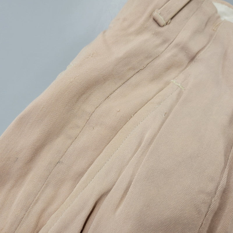 【現状渡し品】【メンズ】 USED VINTAGE MAC LAREN ZIP RAYON GABARDINE 2-TUCK SLACKS PANTS レーヨン ギャバジン 2タック スラックス パンツ 157-260723-as-24-izu カラー：ベージュ 万代Net店