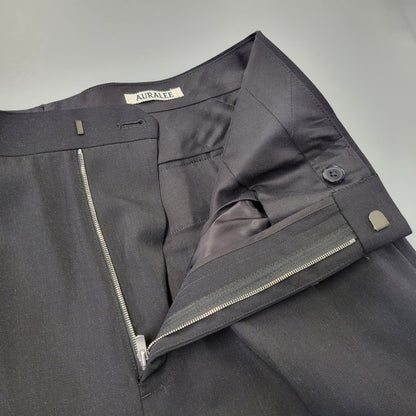 【中古美品】【メンズ】 AURALEE オーラリー LIGHT WOOL MAX GABARDINE SLACKS A25AP02MG ライトウール マックス ギャバジンスラックス パンツ 151-260723-as-11-izu サイズ：4 カラー：ブラック 万代Net店