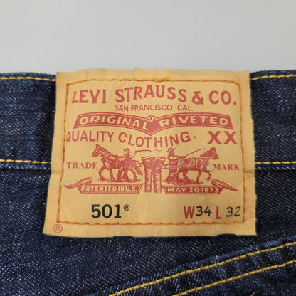 【中古品】【メンズ】 Levi's リーバイス 501 DENIM PANTS 03501-01 デニムパンツ ジーンズ 刻印359 フィリピン製 157-260723-as-12-izu サイズ：34×32 カラー：インディゴ 万代Net店