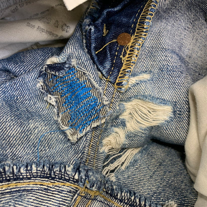 【現状渡し品】【メンズ】 Levi's リーバイス BIG-E DENIM PANTS 702-XX デニムパンツ ジーンズ 刻印J22 日本製 157-260725-as-11-izu サイズ：34×36 カラー：インディゴ 万代Net店