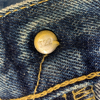 【現状渡し品】【メンズ】 Levi's リーバイス BIG-E DENIM PANTS 702-XX デニムパンツ ジーンズ 刻印J22 日本製 157-260725-as-11-izu サイズ：34×36 カラー：インディゴ 万代Net店