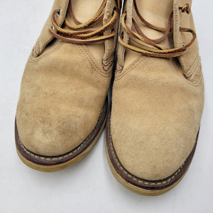 【中古品】【メンズ】 RED WING レッドウィング WORK CHUKKA BOOTS 3143 ワークチャッカ ブーツ USA製 シューズ 靴 164-260723-as-07-izu サイズ：26.5cm カラー：ベージュ 万代Net店