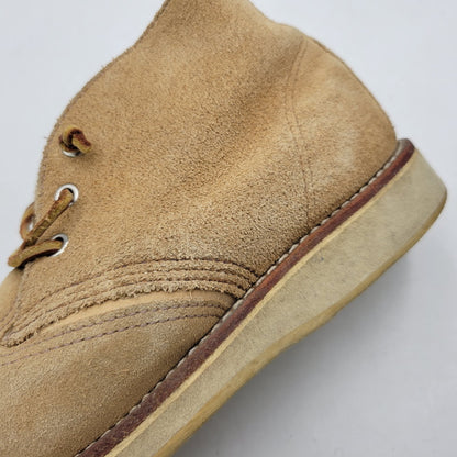 【中古品】【メンズ】 RED WING レッドウィング WORK CHUKKA BOOTS 3143 ワークチャッカ ブーツ USA製 シューズ 靴 164-260723-as-07-izu サイズ：26.5cm カラー：ベージュ 万代Net店