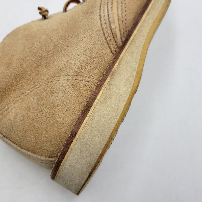 【中古品】【メンズ】 RED WING レッドウィング WORK CHUKKA BOOTS 3143 ワークチャッカ ブーツ USA製 シューズ 靴 164-260723-as-07-izu サイズ：26.5cm カラー：ベージュ 万代Net店