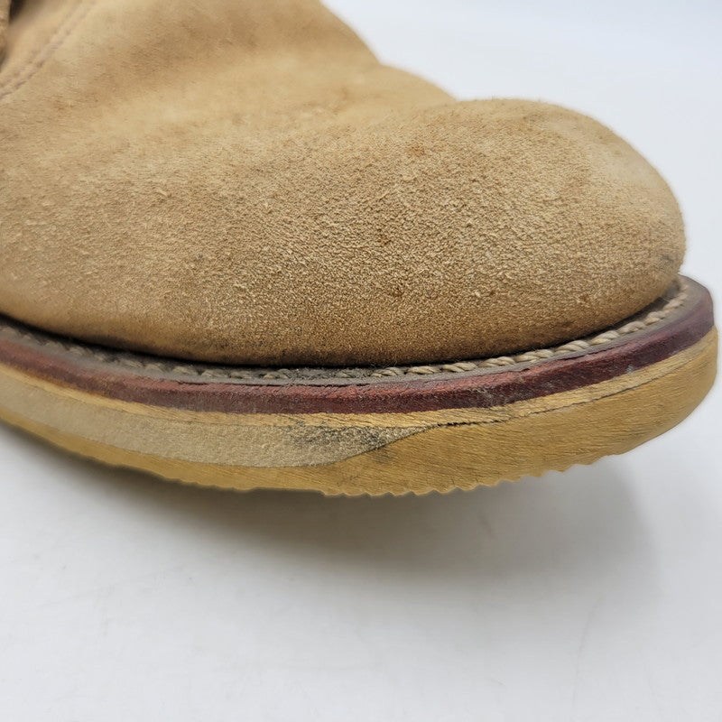 【中古品】【メンズ】 RED WING レッドウィング WORK CHUKKA BOOTS 3143 ワークチャッカ ブーツ USA製 シューズ 靴 164-260723-as-07-izu サイズ：26.5cm カラー：ベージュ 万代Net店
