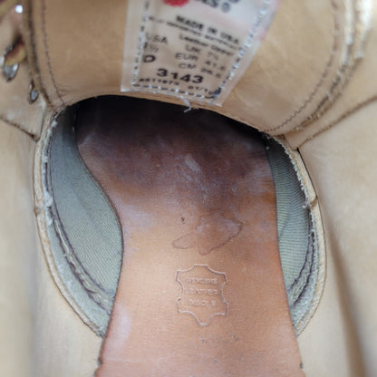 【中古品】【メンズ】 RED WING レッドウィング WORK CHUKKA BOOTS 3143 ワークチャッカ ブーツ USA製 シューズ 靴 164-260723-as-07-izu サイズ：26.5cm カラー：ベージュ 万代Net店