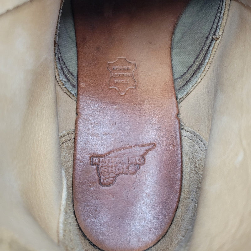 【中古品】【メンズ】 RED WING レッドウィング WORK CHUKKA BOOTS 3143 ワークチャッカ ブーツ USA製 シューズ 靴 164-260723-as-07-izu サイズ：26.5cm カラー：ベージュ 万代Net店