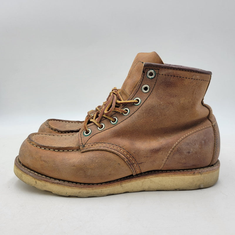 【現状渡し品】【メンズ/レディース】 RED WING レッドウィング 6-INCH CLASSIC MOC 8876 6インチ クラシック モック USA製 ブーツ シューズ 靴 164-260723-as-06-izu サイズ：25.5cm カラー：ブラウン 万代Net店