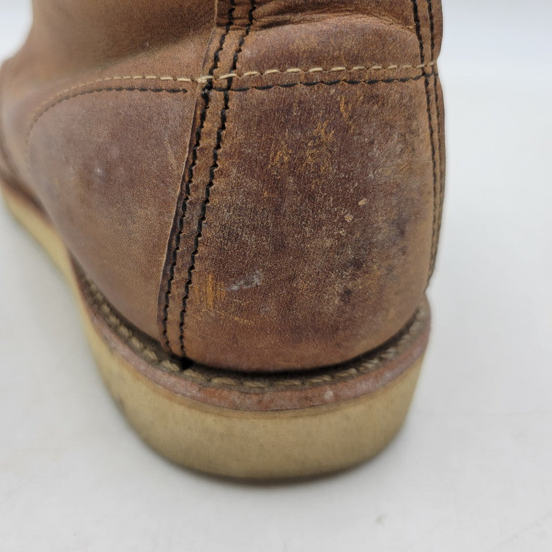 【現状渡し品】【メンズ/レディース】 RED WING レッドウィング 6-INCH CLASSIC MOC 8876 6インチ クラシック モック USA製 ブーツ シューズ 靴 164-260723-as-06-izu サイズ：25.5cm カラー：ブラウン 万代Net店