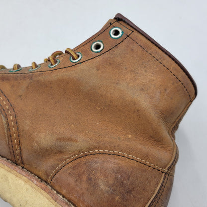 【現状渡し品】【メンズ/レディース】 RED WING レッドウィング 6-INCH CLASSIC MOC 8876 6インチ クラシック モック USA製 ブーツ シューズ 靴 164-260723-as-06-izu サイズ：25.5cm カラー：ブラウン 万代Net店