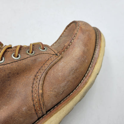 【現状渡し品】【メンズ/レディース】 RED WING レッドウィング 6-INCH CLASSIC MOC 8876 6インチ クラシック モック USA製 ブーツ シューズ 靴 164-260723-as-06-izu サイズ：25.5cm カラー：ブラウン 万代Net店