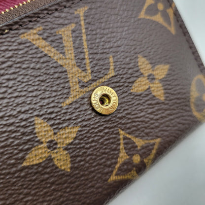 【中古品】【レディース】 LOUIS VUITTON ルイ・ヴィトン M62932 ポルトフォイユ・ゾエ 三つ折り 財布 179-260723-as-04-izu カラー：ブラウン×ピンク系 万代Net店