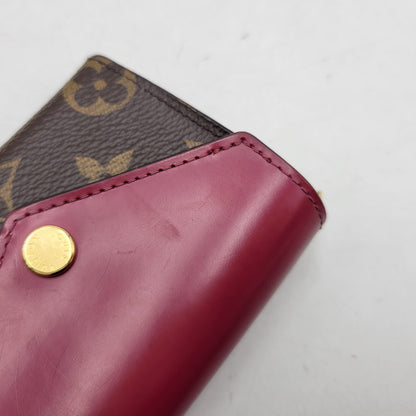 【中古品】【レディース】 LOUIS VUITTON ルイ・ヴィトン M62932 ポルトフォイユ・ゾエ 三つ折り 財布 179-260723-as-04-izu カラー：ブラウン×ピンク系 万代Net店