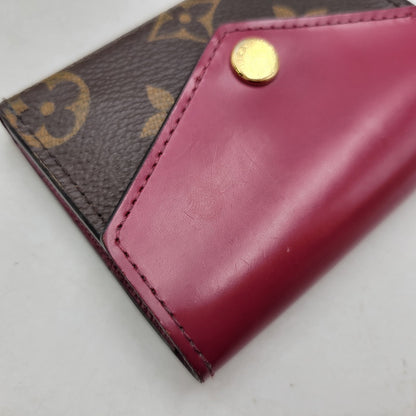 【中古品】【レディース】 LOUIS VUITTON ルイ・ヴィトン M62932 ポルトフォイユ・ゾエ 三つ折り 財布 179-260723-as-04-izu カラー：ブラウン×ピンク系 万代Net店