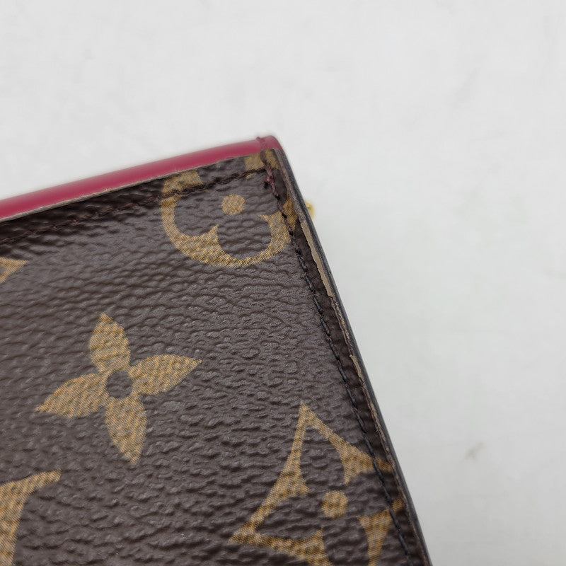 【中古品】【レディース】 LOUIS VUITTON ルイ・ヴィトン M62932 ポルトフォイユ・ゾエ 三つ折り 財布 179-260723-as-04-izu カラー：ブラウン×ピンク系 万代Net店