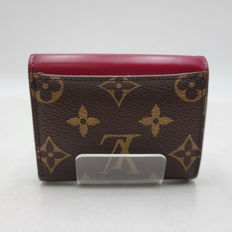 【中古品】【レディース】 LOUIS VUITTON ルイ・ヴィトン M62932 ポルトフォイユ・ゾエ 三つ折り 財布 179-260723-as-04-izu カラー：ブラウン×ピンク系 万代Net店