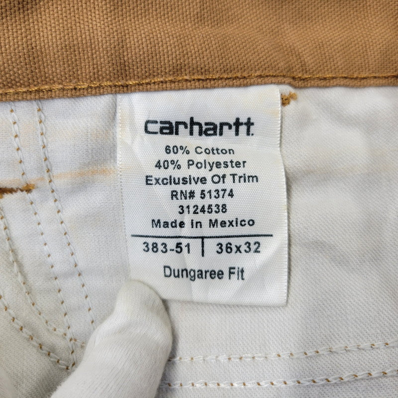 【中古品】【メンズ】 Carhartt カーハート DUNGAREE FIT PAINTER PANTS 383-51 ダンガリーフィット ペインターパンツ メキシコ製 157-260723-as-25-izu サイズ：36×32 カラー：ブラウン 万代Net店