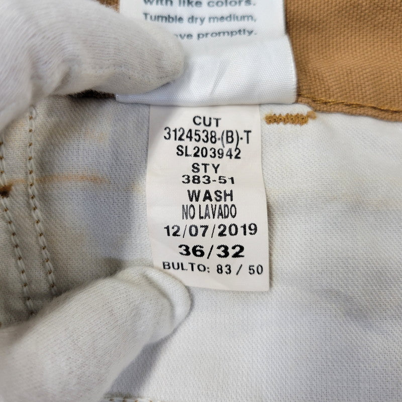 【中古品】【メンズ】 Carhartt カーハート DUNGAREE FIT PAINTER PANTS 383-51 ダンガリーフィット ペインターパンツ メキシコ製 157-260723-as-25-izu サイズ：36×32 カラー：ブラウン 万代Net店