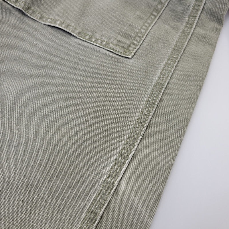 【現状渡し品】【メンズ】 Carhartt カーハート DOUBLE KNEE WORK PANTS B136 MOS ダブルニー ワークパンツ メキシコ製 157-260723-as-26-izu サイズ：38×32 カラー：モスグリーン 万代Net店