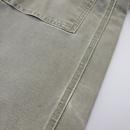 【現状渡し品】【メンズ】 Carhartt カーハート DOUBLE KNEE WORK PANTS B136 MOS ダブルニー ワークパンツ メキシコ製 157-260723-as-26-izu サイズ：38×32 カラー：モスグリーン 万代Net店