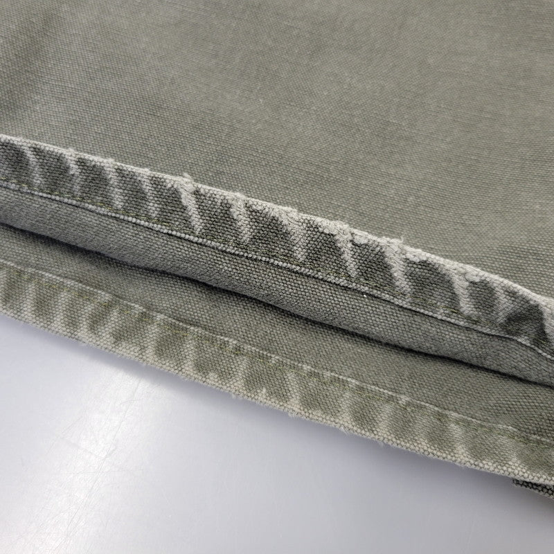 【現状渡し品】【メンズ】 Carhartt カーハート DOUBLE KNEE WORK PANTS B136 MOS ダブルニー ワークパンツ メキシコ製 157-260723-as-26-izu サイズ：38×32 カラー：モスグリーン 万代Net店