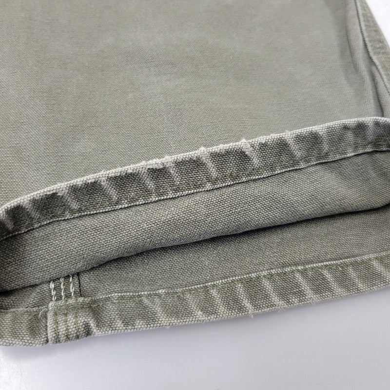 【現状渡し品】【メンズ】 Carhartt カーハート DOUBLE KNEE WORK PANTS B136 MOS ダブルニー ワークパンツ メキシコ製 157-260723-as-26-izu サイズ：38×32 カラー：モスグリーン 万代Net店
