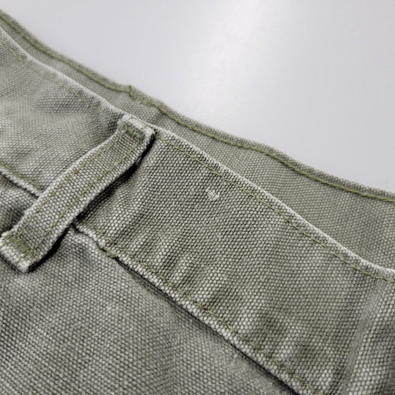 【現状渡し品】【メンズ】 Carhartt カーハート DOUBLE KNEE WORK PANTS B136 MOS ダブルニー ワークパンツ メキシコ製 157-260723-as-26-izu サイズ：38×32 カラー：モスグリーン 万代Net店