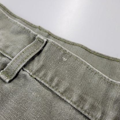 【現状渡し品】【メンズ】 Carhartt カーハート DOUBLE KNEE WORK PANTS B136 MOS ダブルニー ワークパンツ メキシコ製 157-260723-as-26-izu サイズ：38×32 カラー：モスグリーン 万代Net店