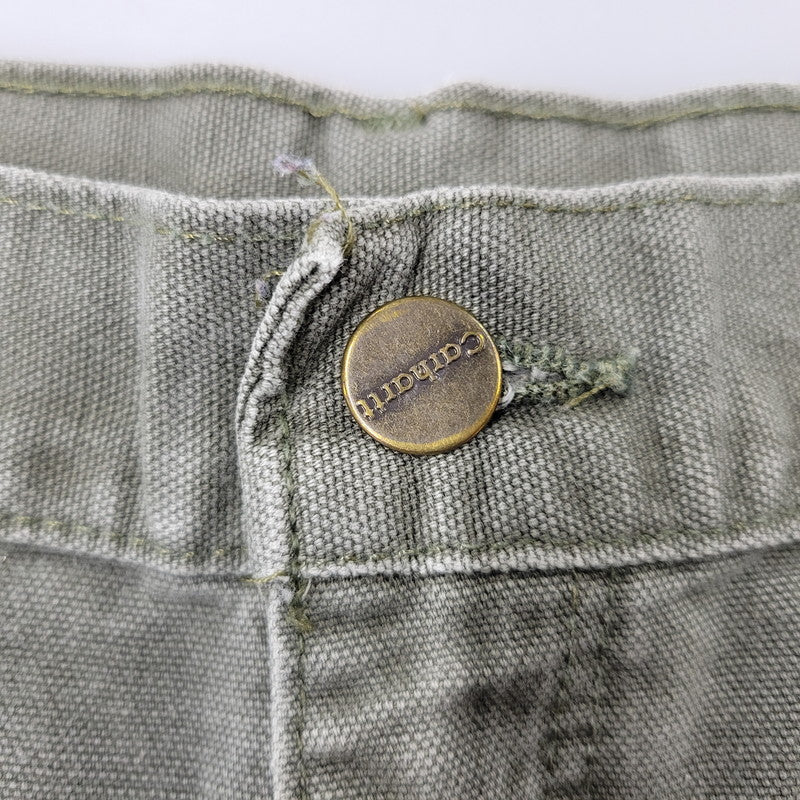 【現状渡し品】【メンズ】 Carhartt カーハート DOUBLE KNEE WORK PANTS B136 MOS ダブルニー ワークパンツ メキシコ製 157-260723-as-26-izu サイズ：38×32 カラー：モスグリーン 万代Net店