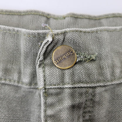 【現状渡し品】【メンズ】 Carhartt カーハート DOUBLE KNEE WORK PANTS B136 MOS ダブルニー ワークパンツ メキシコ製 157-260723-as-26-izu サイズ：38×32 カラー：モスグリーン 万代Net店