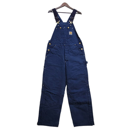 【中古品】【メンズ】 Carhartt カーハート DUCK DOUBLE KNEE QUILTING OVERALLS ダック ダブルニー キルティング オーバーオール USA製 星タグ 157-260723-as-28-izu サイズ：34×30 カラー：ネイビー 万代Net店