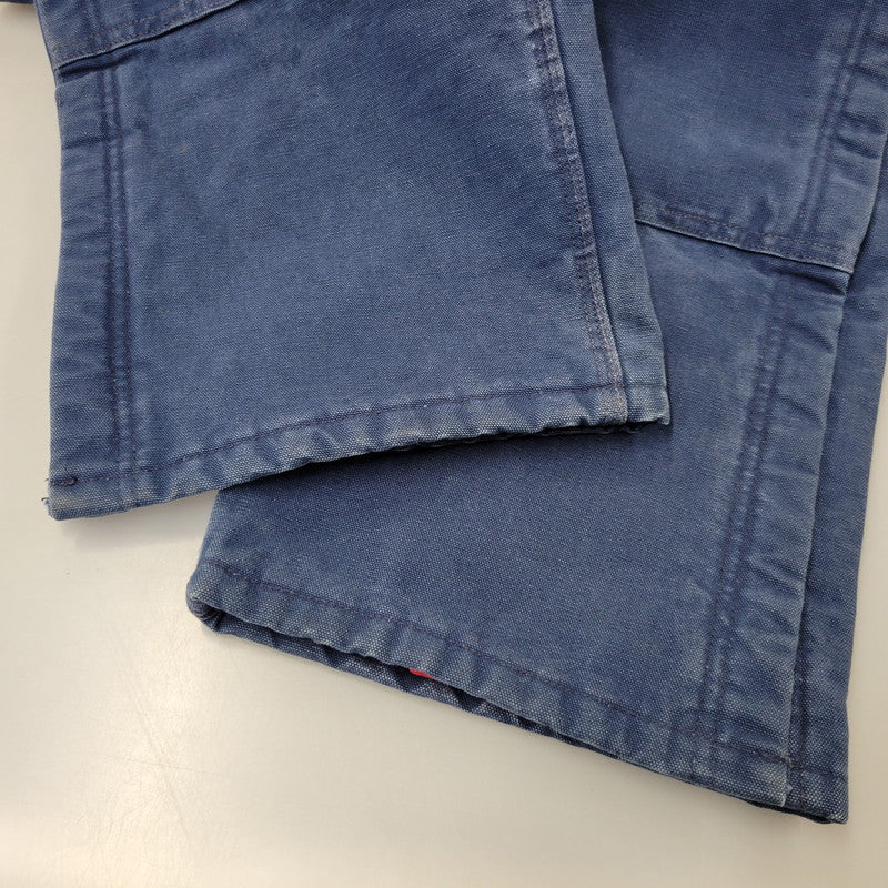 【中古品】【メンズ】 Carhartt カーハート DUCK DOUBLE KNEE QUILTING OVERALLS ダック ダブルニー キルティング オーバーオール USA製 星タグ 157-260723-as-28-izu サイズ：34×30 カラー：ネイビー 万代Net店