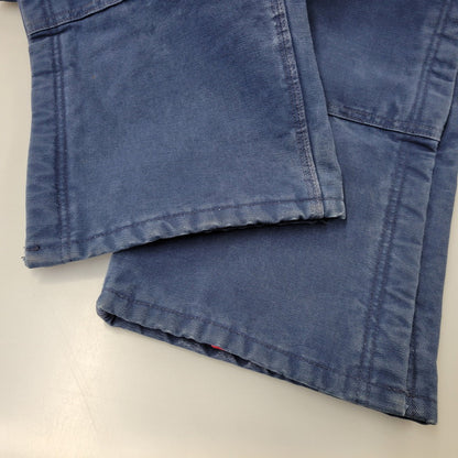 【中古品】【メンズ】 Carhartt カーハート DUCK DOUBLE KNEE QUILTING OVERALLS ダック ダブルニー キルティング オーバーオール USA製 星タグ 157-260723-as-28-izu サイズ：34×30 カラー：ネイビー 万代Net店