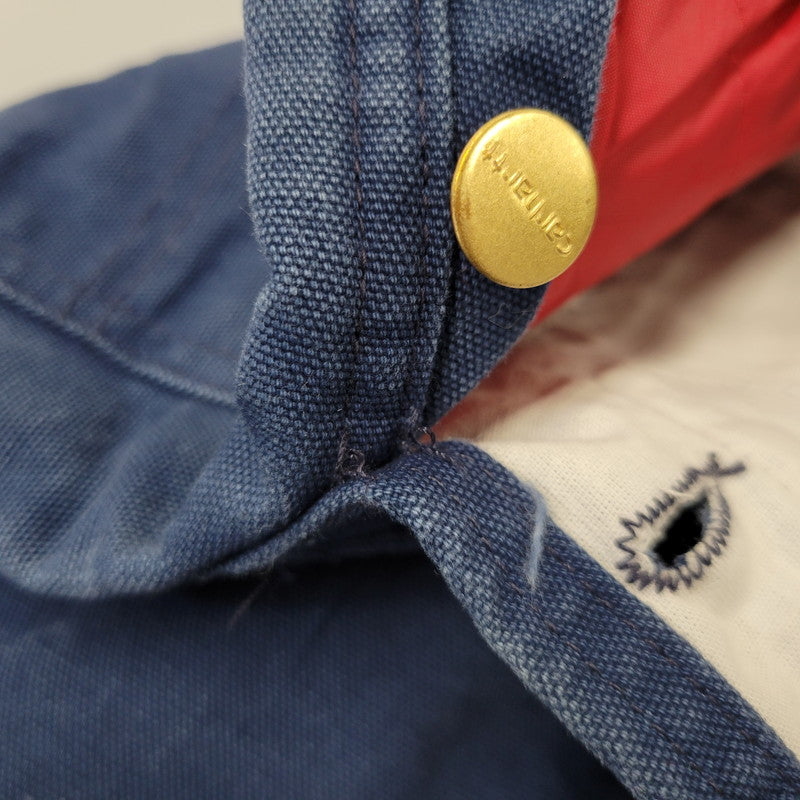 【中古品】【メンズ】 Carhartt カーハート DUCK DOUBLE KNEE QUILTING OVERALLS ダック ダブルニー キルティング オーバーオール USA製 星タグ 157-260723-as-28-izu サイズ：34×30 カラー：ネイビー 万代Net店