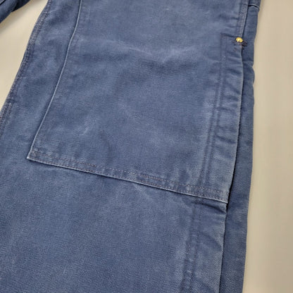 【中古品】【メンズ】 Carhartt カーハート DUCK DOUBLE KNEE QUILTING OVERALLS ダック ダブルニー キルティング オーバーオール USA製 星タグ 157-260723-as-28-izu サイズ：34×30 カラー：ネイビー 万代Net店