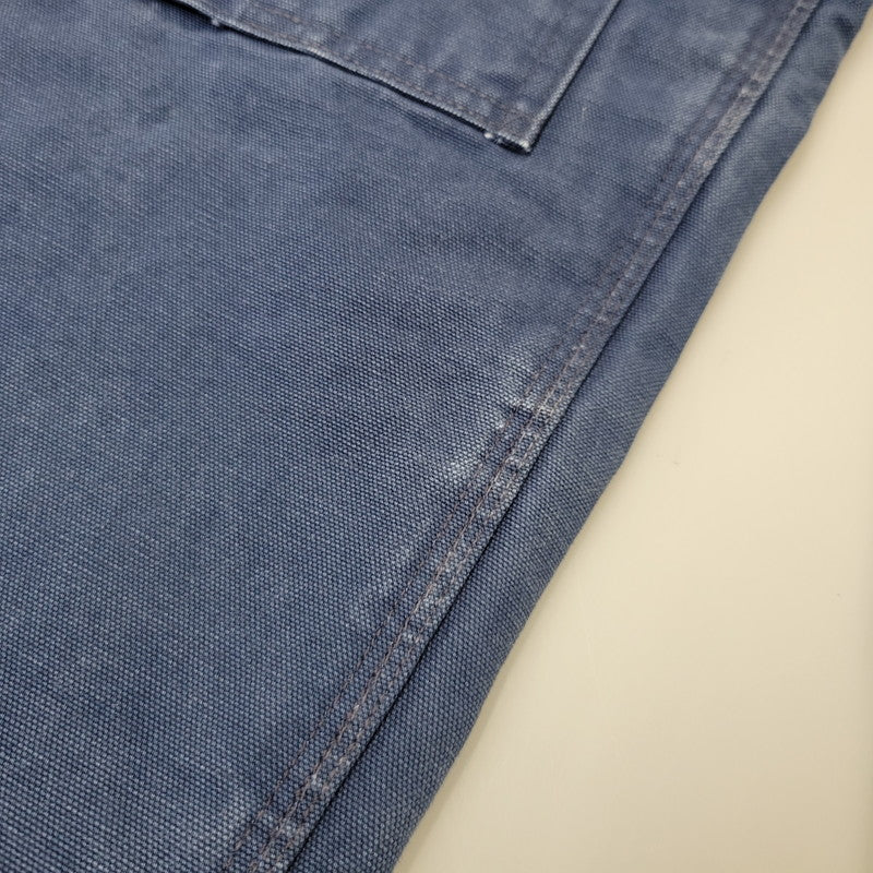 【中古品】【メンズ】 Carhartt カーハート DUCK DOUBLE KNEE QUILTING OVERALLS ダック ダブルニー キルティング オーバーオール USA製 星タグ 157-260723-as-28-izu サイズ：34×30 カラー：ネイビー 万代Net店