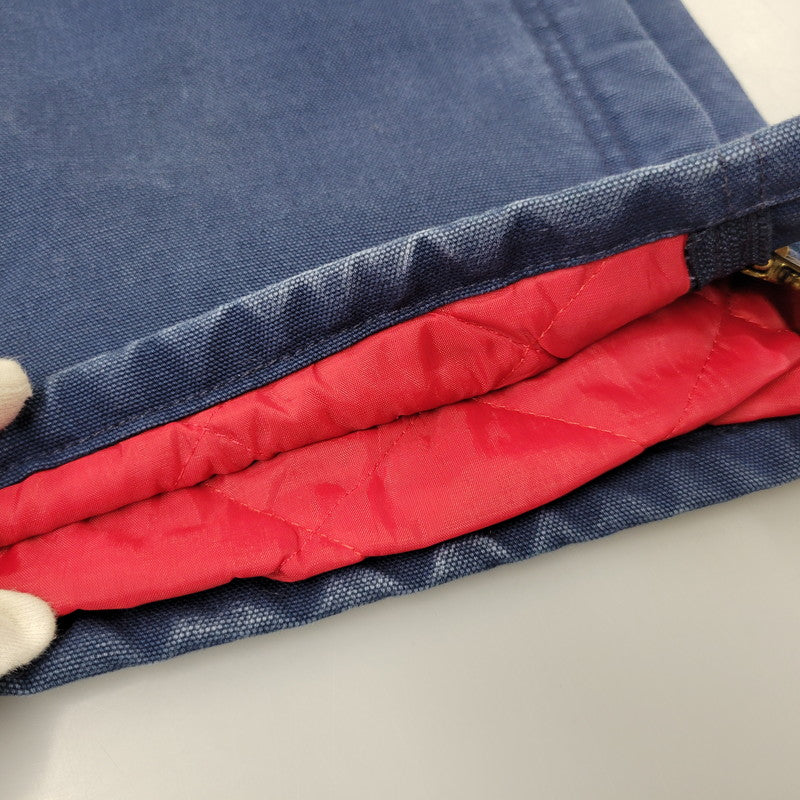 【中古品】【メンズ】 Carhartt カーハート DUCK DOUBLE KNEE QUILTING OVERALLS ダック ダブルニー キルティング オーバーオール USA製 星タグ 157-260723-as-28-izu サイズ：34×30 カラー：ネイビー 万代Net店