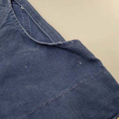 【中古品】【メンズ】 Carhartt カーハート DUCK DOUBLE KNEE QUILTING OVERALLS ダック ダブルニー キルティング オーバーオール USA製 星タグ 157-260723-as-28-izu サイズ：34×30 カラー：ネイビー 万代Net店