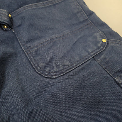 【中古品】【メンズ】 Carhartt カーハート DUCK DOUBLE KNEE QUILTING OVERALLS ダック ダブルニー キルティング オーバーオール USA製 星タグ 157-260723-as-28-izu サイズ：34×30 カラー：ネイビー 万代Net店