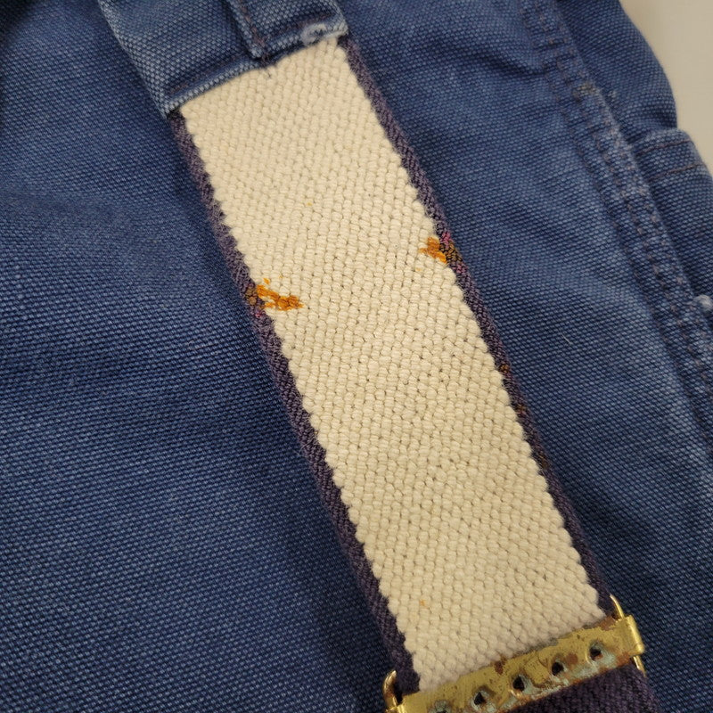 【中古品】【メンズ】 Carhartt カーハート DUCK DOUBLE KNEE QUILTING OVERALLS ダック ダブルニー キルティング オーバーオール USA製 星タグ 157-260723-as-28-izu サイズ：34×30 カラー：ネイビー 万代Net店