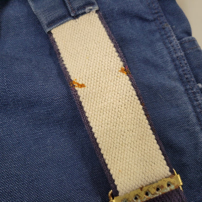【中古品】【メンズ】 Carhartt カーハート DUCK DOUBLE KNEE QUILTING OVERALLS ダック ダブルニー キルティング オーバーオール USA製 星タグ 157-260723-as-28-izu サイズ：34×30 カラー：ネイビー 万代Net店