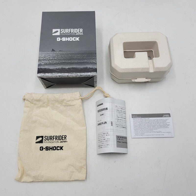 【中古美品】【メンズ/レディース】 G-SHOCK ジーショック G-LIDE SURFRIDER FOUNDATION JAPAN GBX-100SFJ-1JR コラボレーションモデル デジタル 腕時計 196-260723-as-05-izu サイズ：50.9 × 46 × 14.7 mm カラー：ブラック 万代Net店